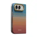 Apple iPhone Duo Kılıf M-safe Şarj Özellikli Aramid Fiber Pitaka Sunset 2.0 California Dream Serisi