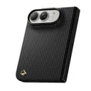 Apple iPhone Duo Kılıf M-safe Şarj Özellikli Raptic Aramid Dual Reynis Serisi Karbon Kapak