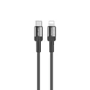 Lenyes LC546 Type-C to Lightning Örgü Şarj ve Data Kablosu, 27W 1 m