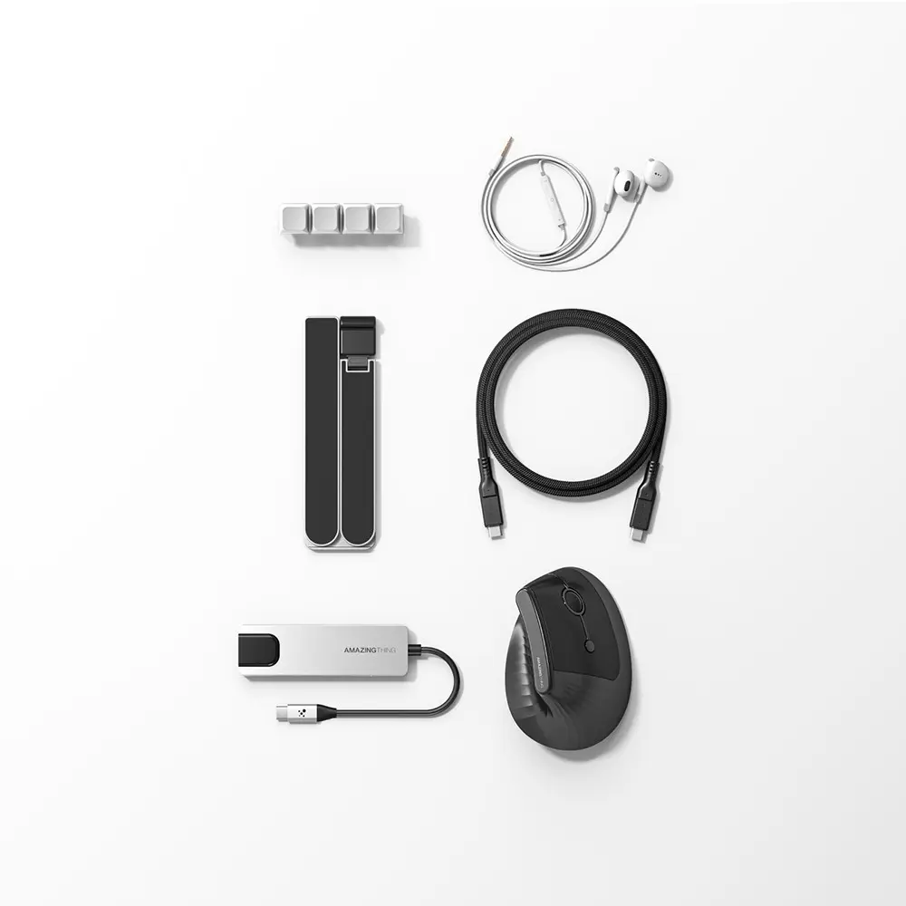 Amazingthing 5'i 1 Arada Laptop Aksesuar Kiti, 100W USB-C Kablo ve Hub
