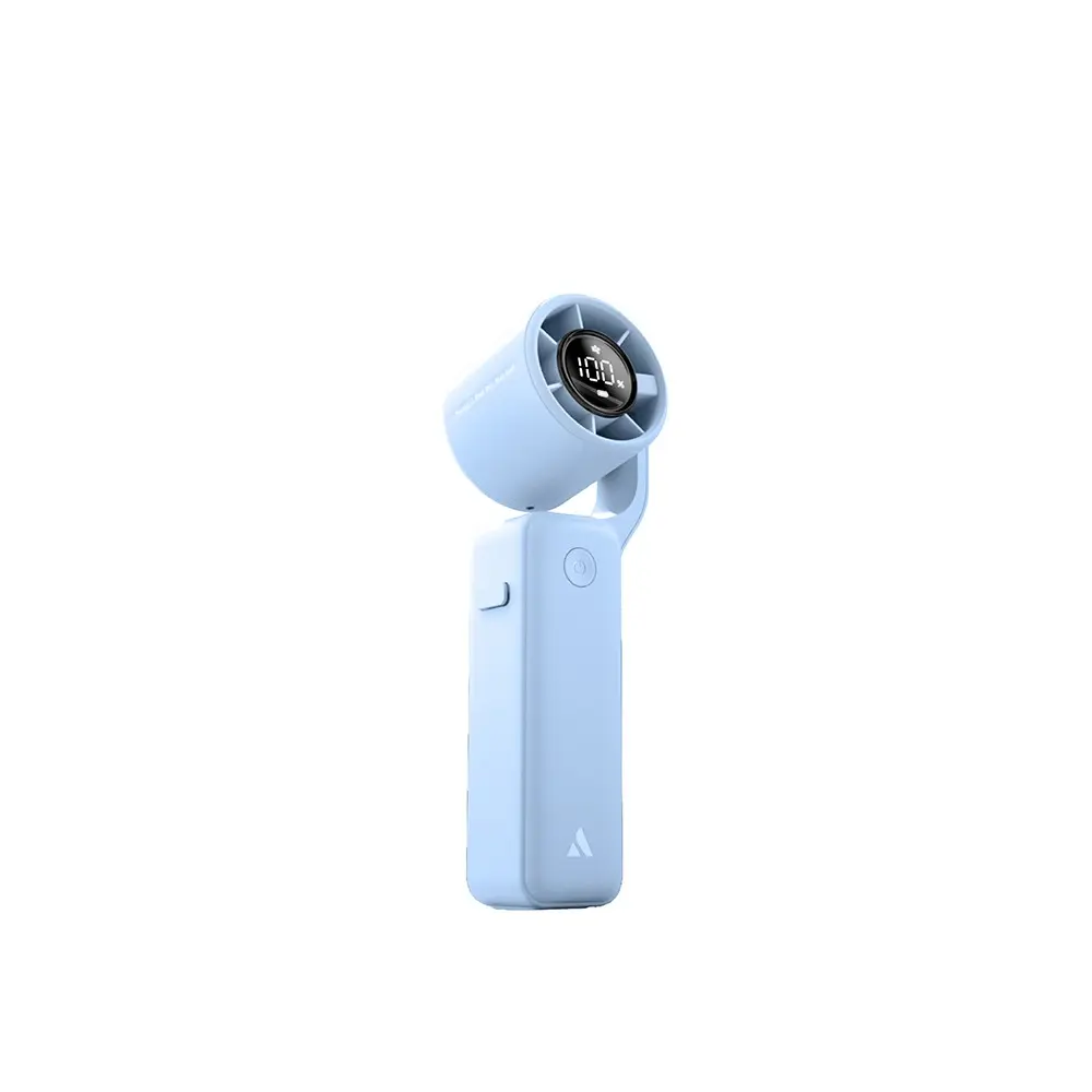 Aecooly PF04 Taşınabilir El Fanı, 5 Kademeli ve Dijital LED Göstergeli