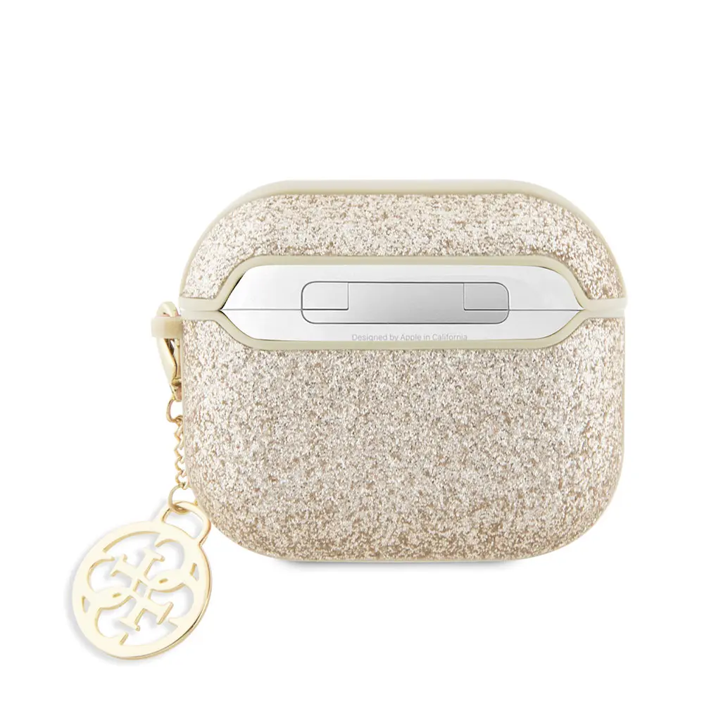 AirPods 3. Nesil Kılıf GUESS Glitter 4G Charm Kapak