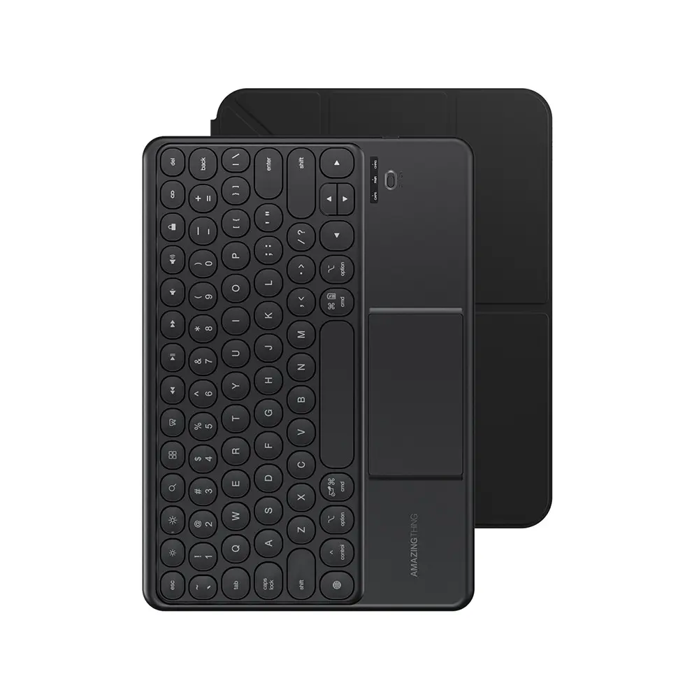 iPad Air 13" (M3) Klavyeli Standlı Kılıf - Amazingthing Minimal KeyLite Combo