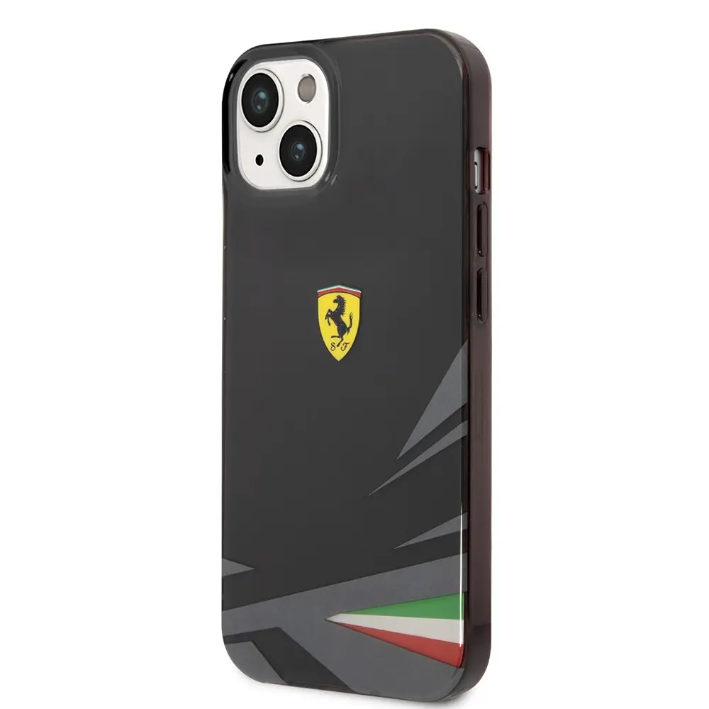 iPhone 14 Ferrari Lisanslı İtalyan Bayrak Baskılı Kılıf