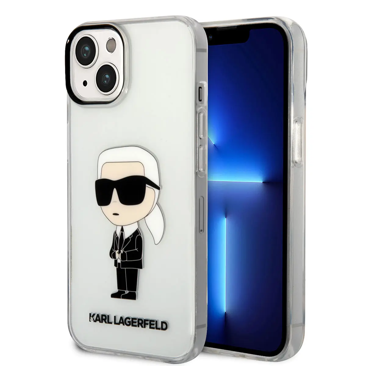 iPhone 14 Şeffaf Kılıf, İkonik Karl Tasarım - Karl Lagerfeld