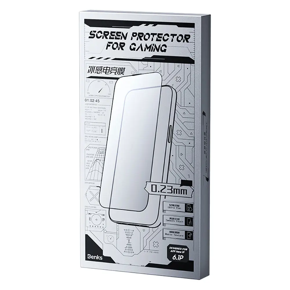 iPhone 14 Plus Mat Cam Ekran Koruyucu, Toz Önleyici - Benks Gaming