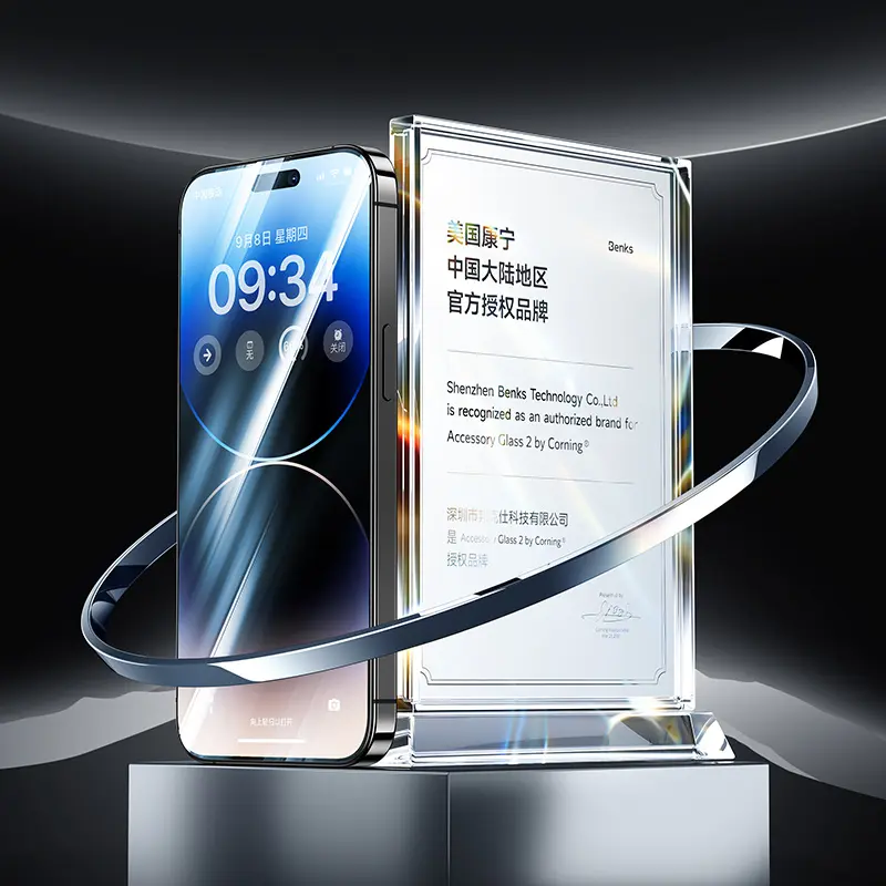 iPhone 14 Plus Temperli Cam Ekran Koruyucu - Benks Glass Warrior