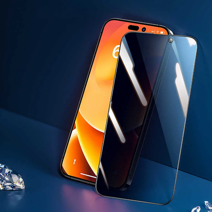 iPhone 14 Pro Hayalet Ekran Koruyucu, 28 Derece Gizlilik - Benks V Pro Privacy