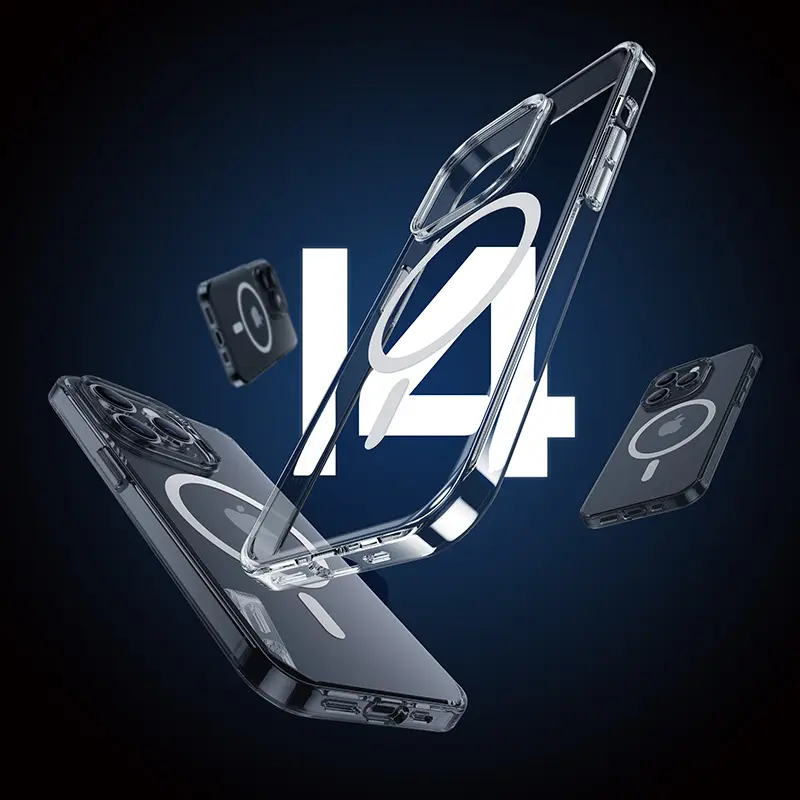iPhone 14 Pro MagSafe Uyumlu Şeffaf Kılıf - Benks Crystal PC