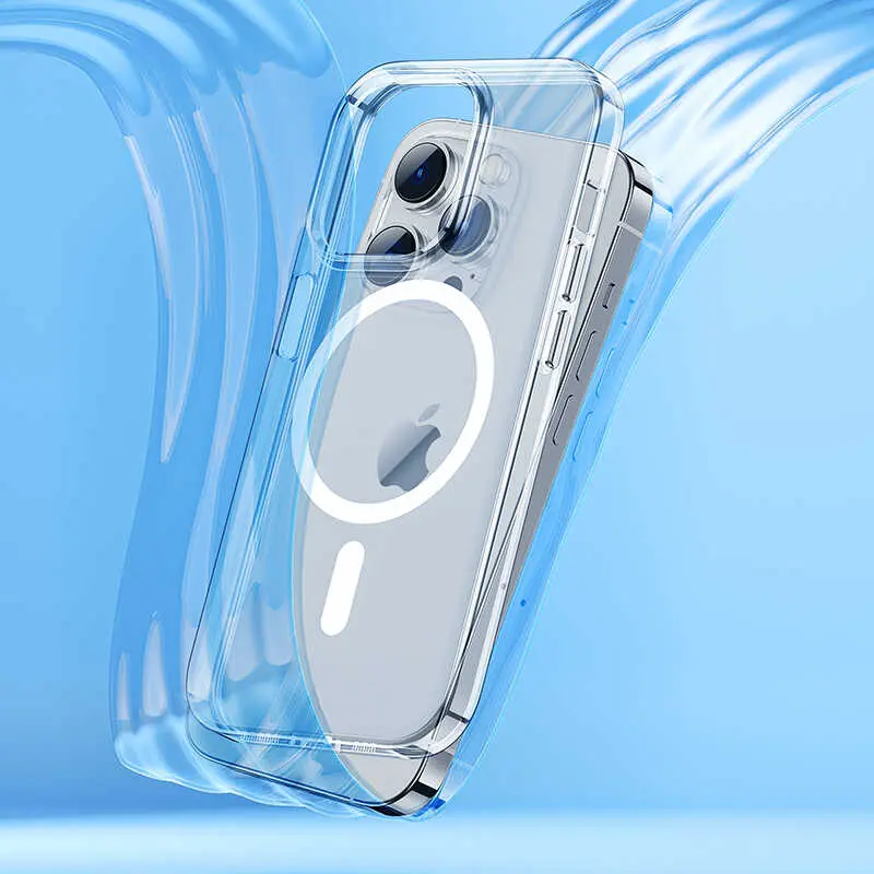 iPhone 14 Pro Şeffaf MagSafe Uyumlu Kılıf - Benks Crystal Series