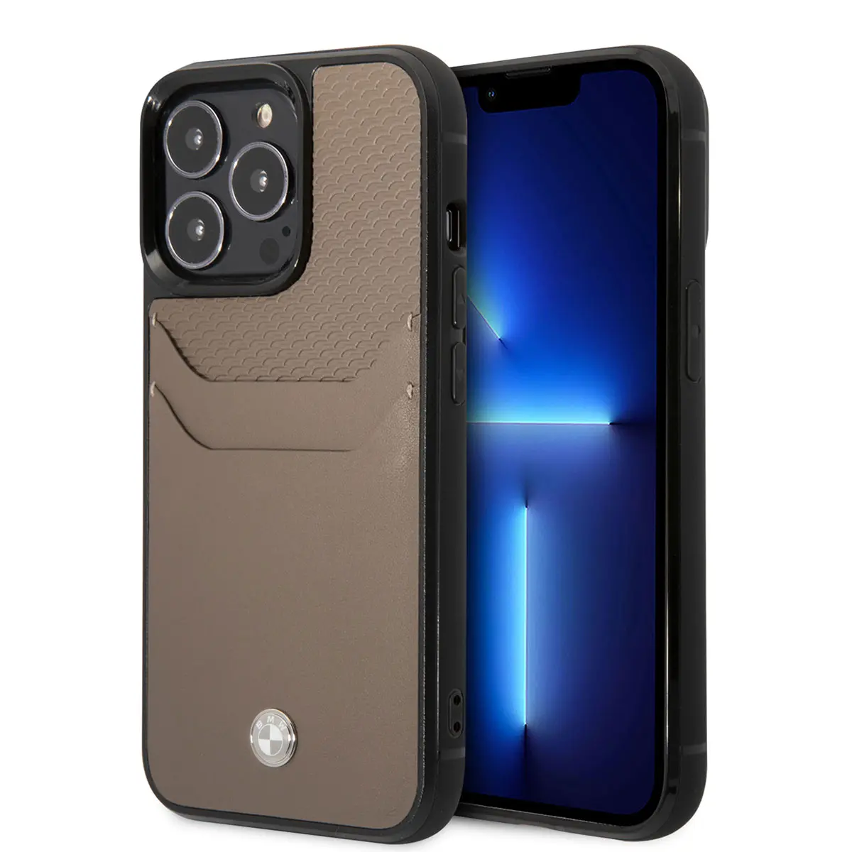 iPhone 14 Pro Deri Kartlıklı Kılıf - BMW Dizayn Kapak