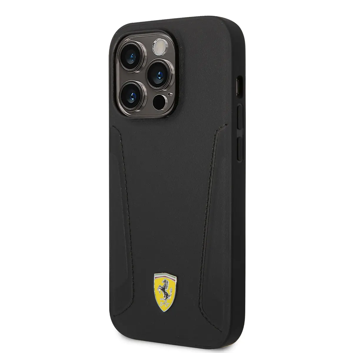iPhone 14 Pro MagSafe Uyumlu Deri Detaylı Kılıf - Ferrari