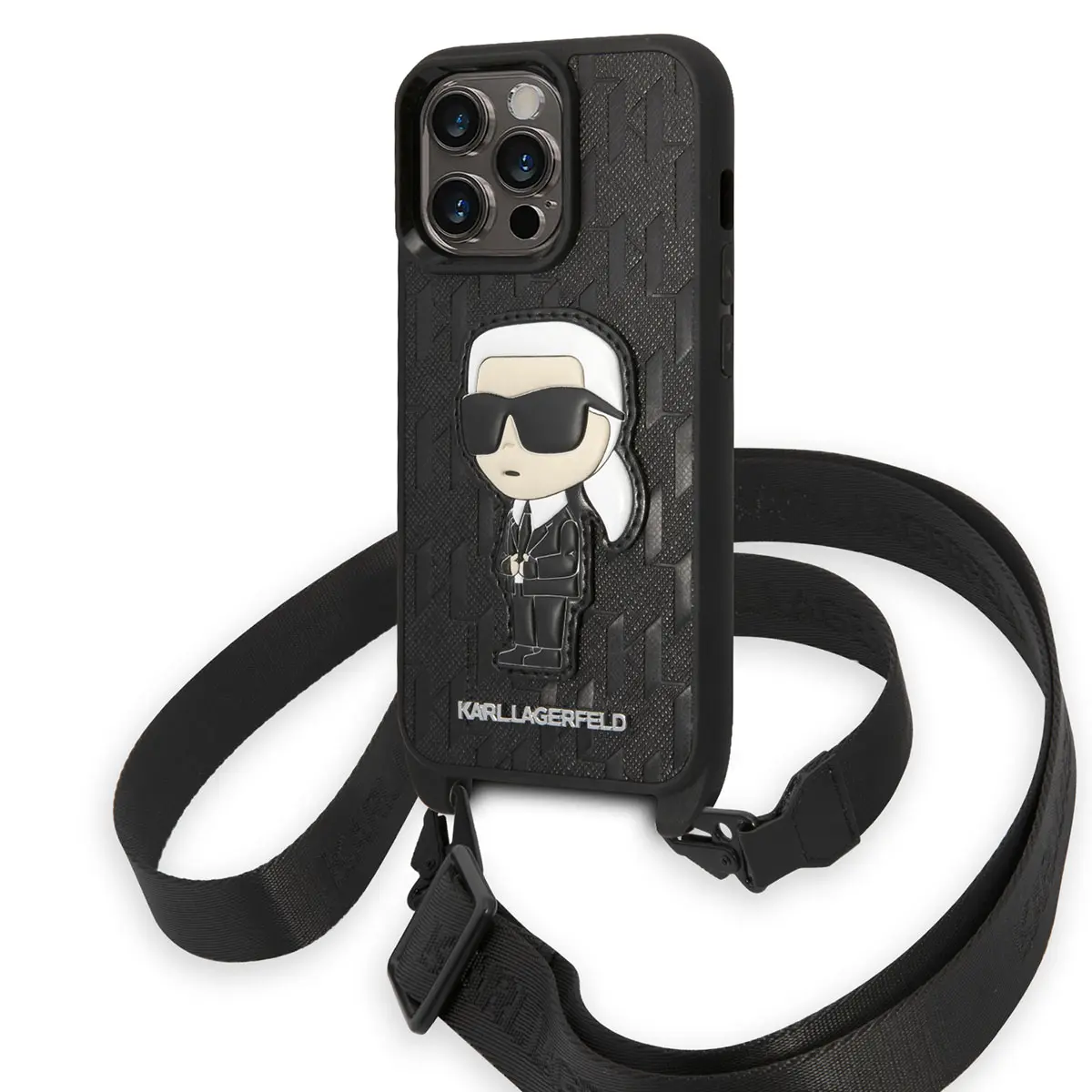iPhone 14 Pro Boyun Askılı Karl Dizayn Kılıf - Karl Lagerfeld