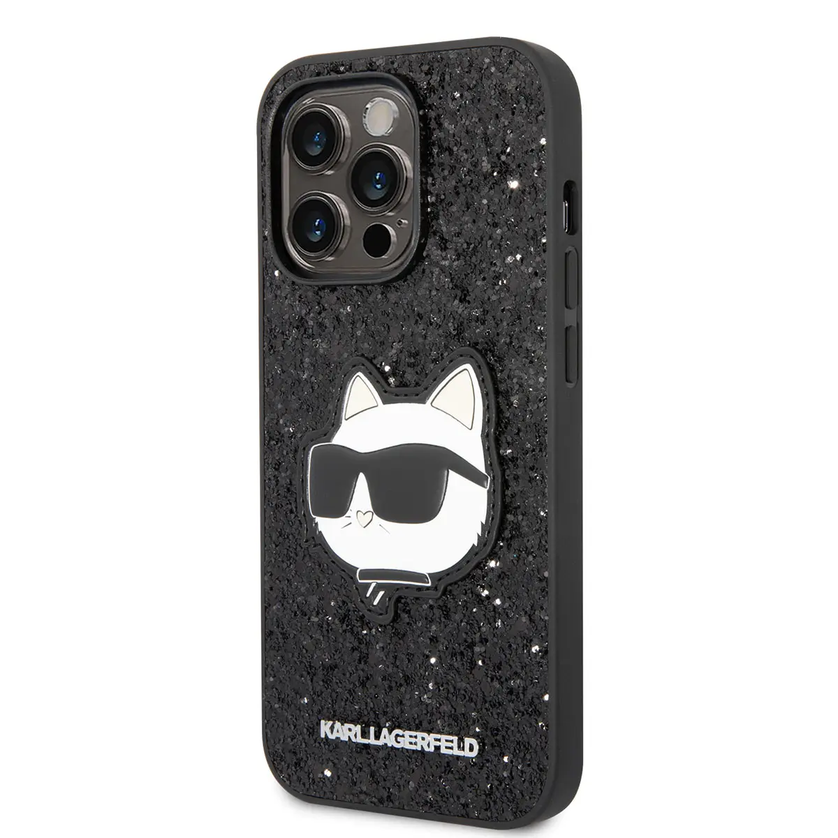 iPhone 14 Pro Parlak Taşlı Choupette Dizayn Kılıf - Karl Lagerfeld