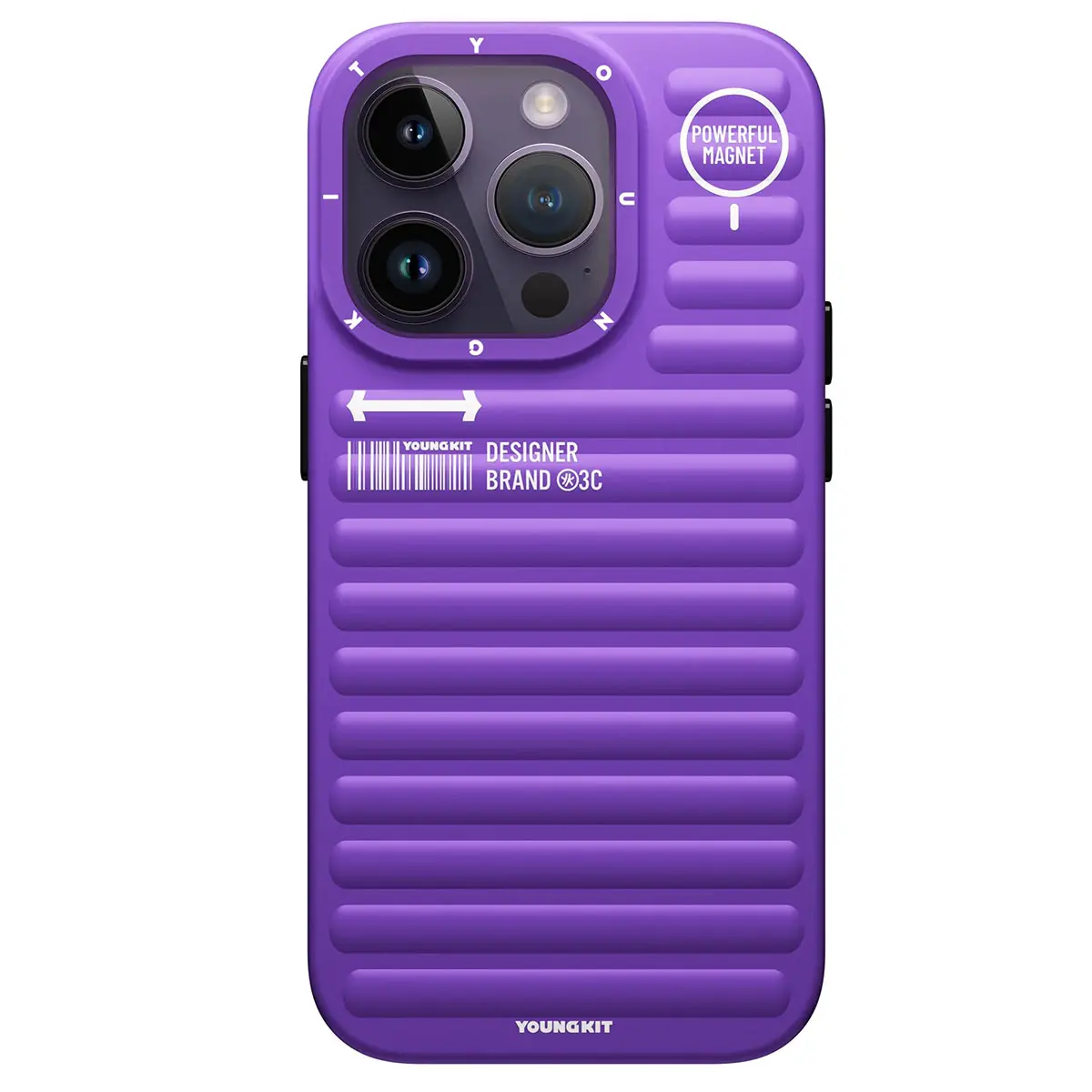 iPhone 14 Pro Mat Renkli Tasarım Kılıf - YoungKit Original Serisi