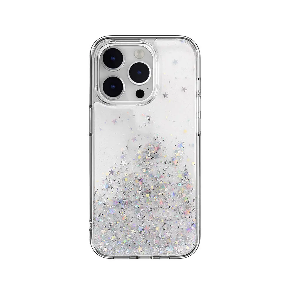 iPhone 14 Pro Şeffaf Simli Kılıf - Switcheasy Starfield