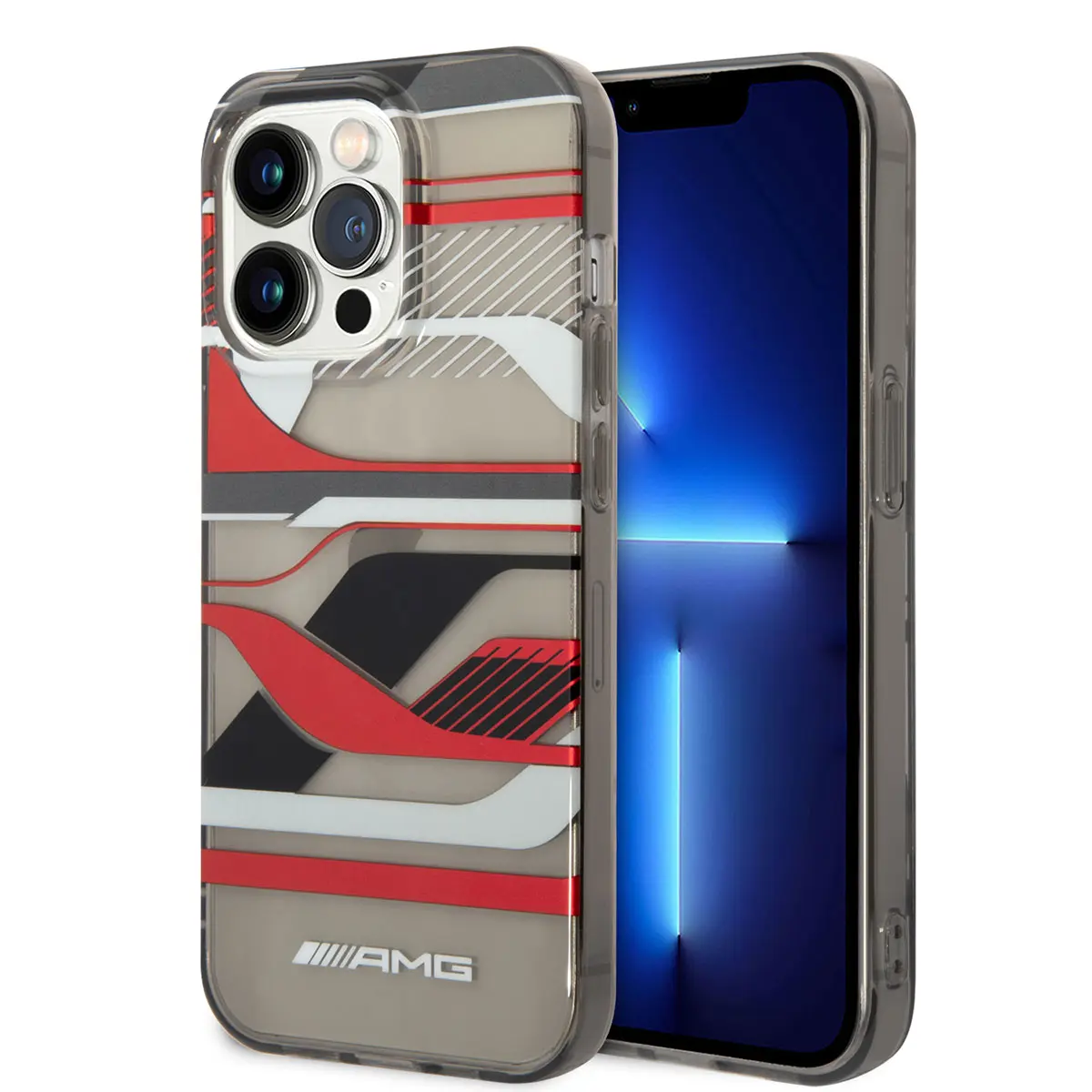 iPhone 14 Pro Max Şeffaf Grafik Desenli Kılıf - AMG