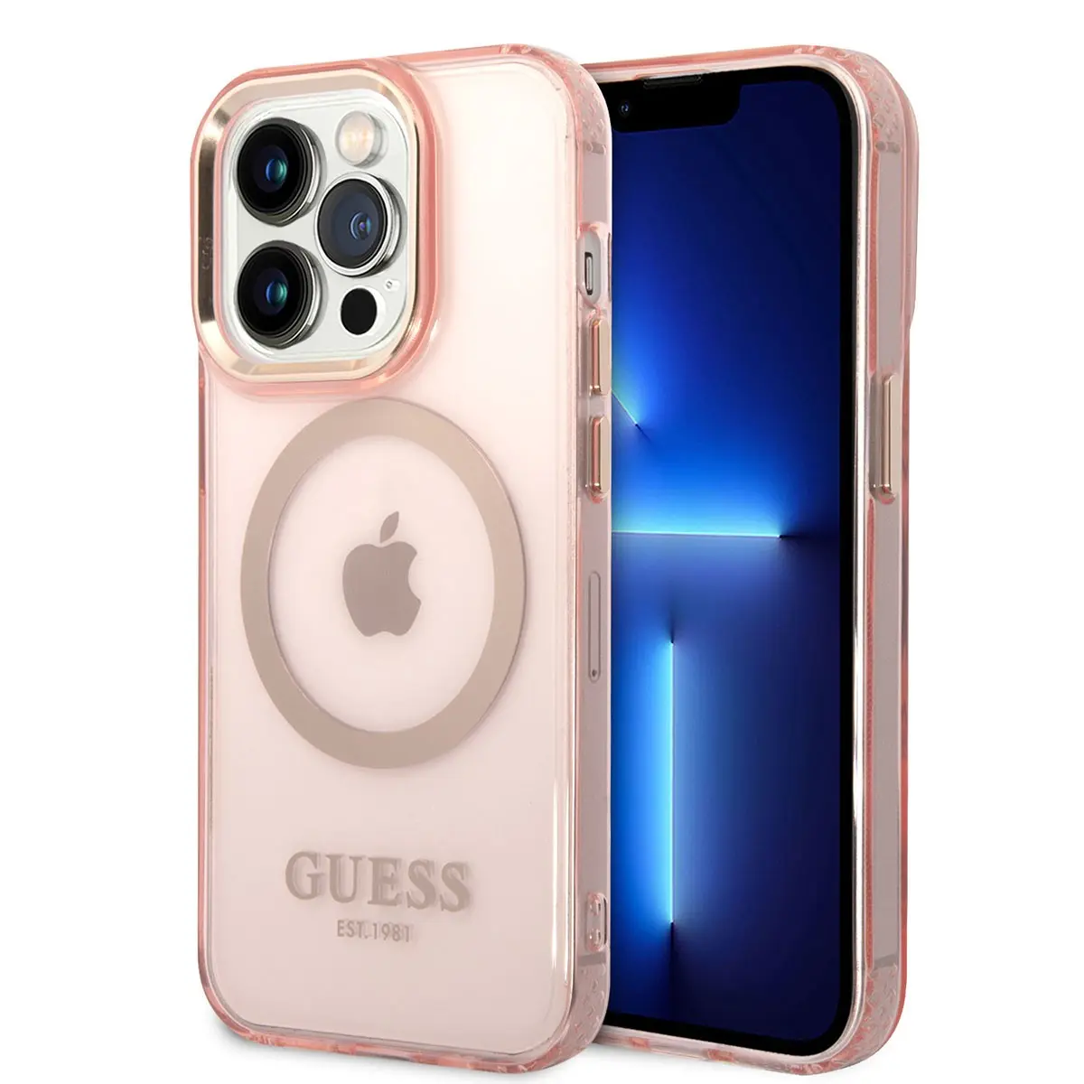 iPhone 14 Pro Max MagSafe Uyumlu Kılıf - Guess Airbagli Tasarım