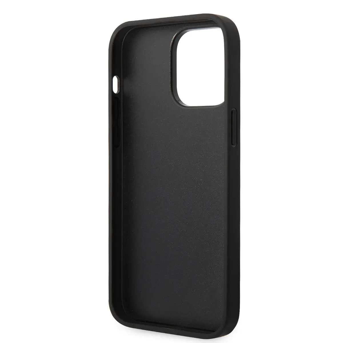 iPhone 14 Pro Max Suni Deri Şerit Dizayn Kılıf - Karl Lagerfeld