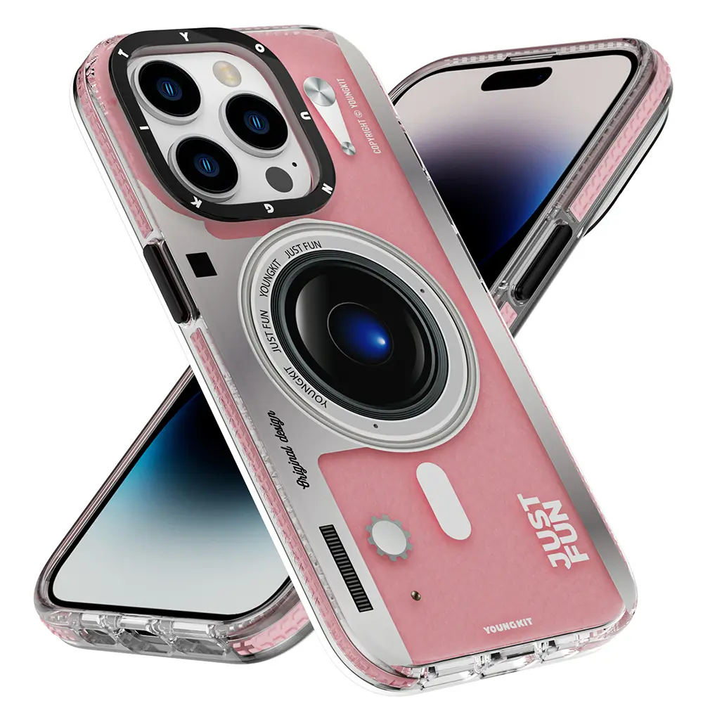 iPhone 14 Pro Max MagSafe Uyumlu Lens Figürlü Kılıf - YoungKit Art Film
