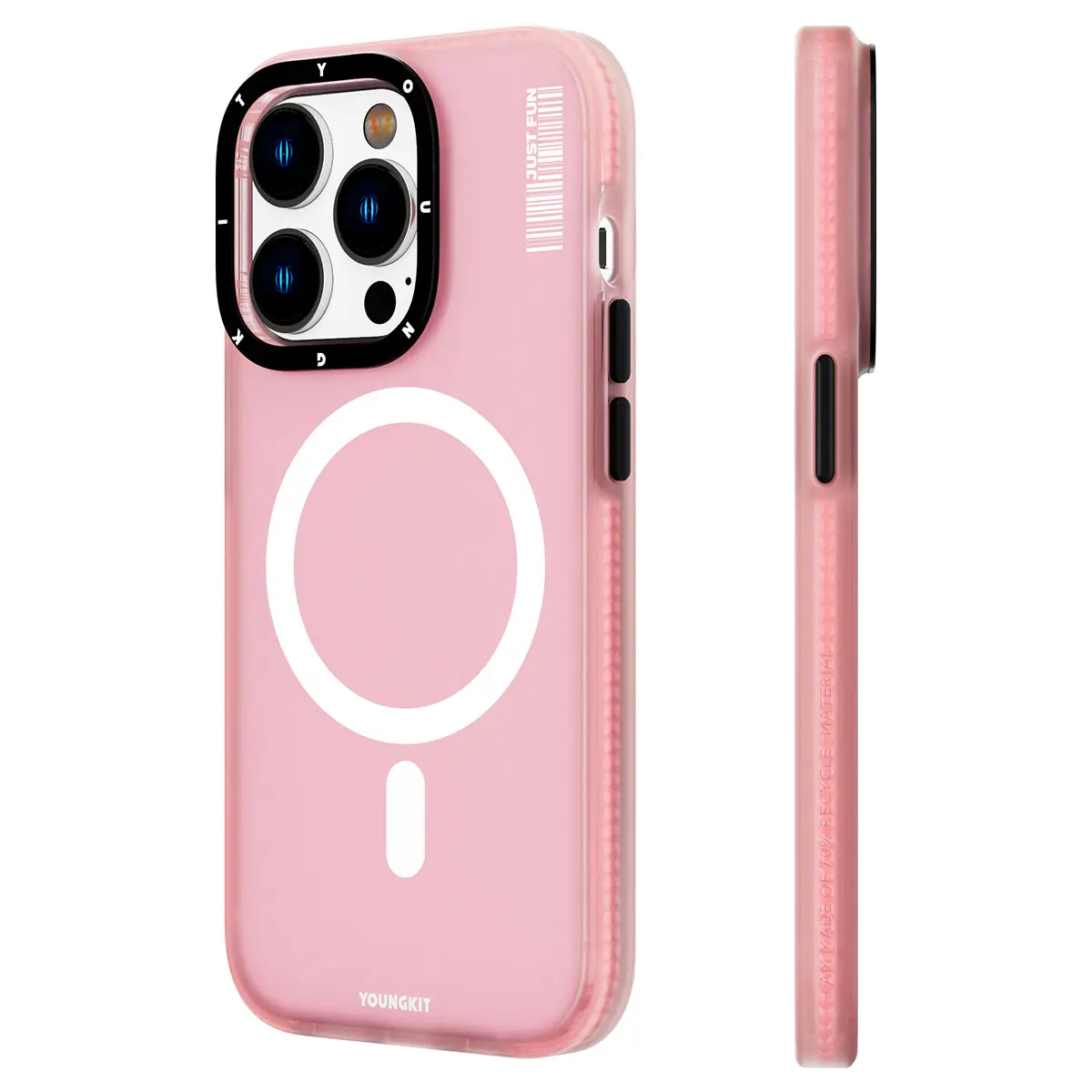 iPhone 14 Pro Max MagSafe Uyumlu Şeffaf Kılıf - Youngkit Colored Sand
