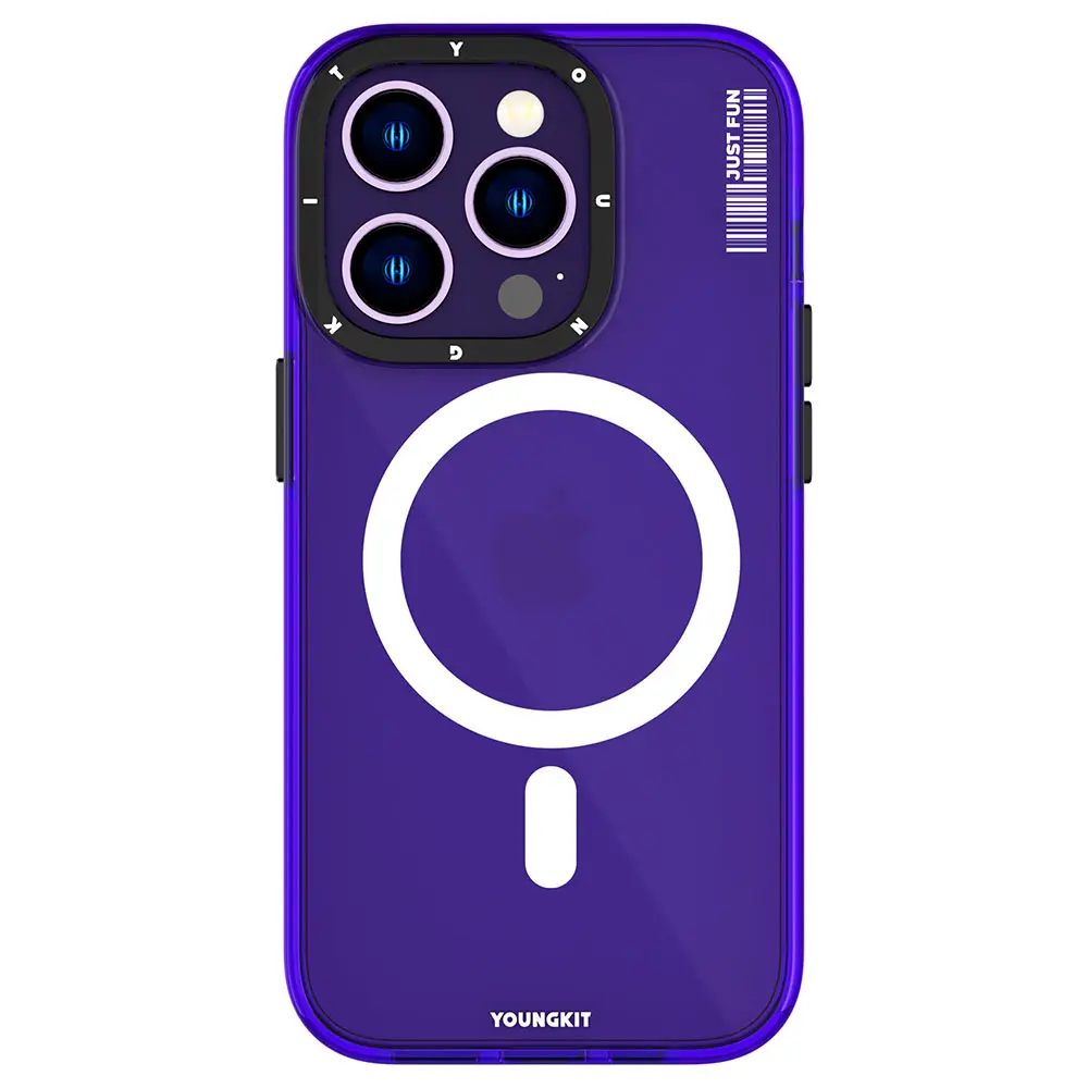iPhone 14 Pro Max MagSafe Uyumlu Şeffaf Kılıf - Youngkit Crystal Color