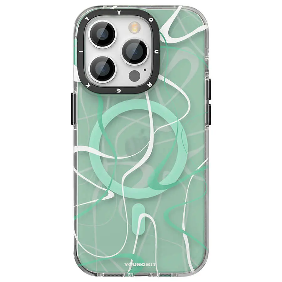 iPhone 14 Pro Max MagSafe Uyumlu Kılıf - Youngkit Water-Ink Serisi