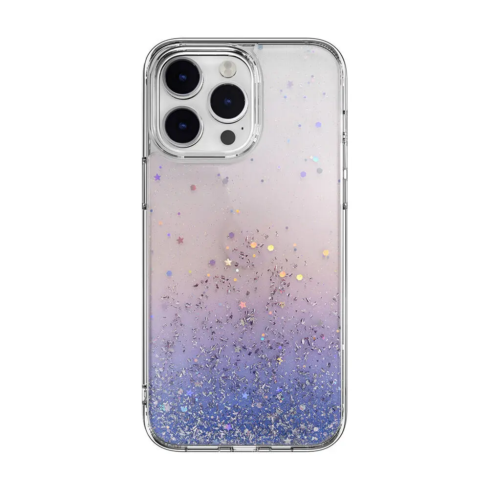 iPhone 14 Pro Max Şeffaf Simli Kılıf - Switcheasy Starfield