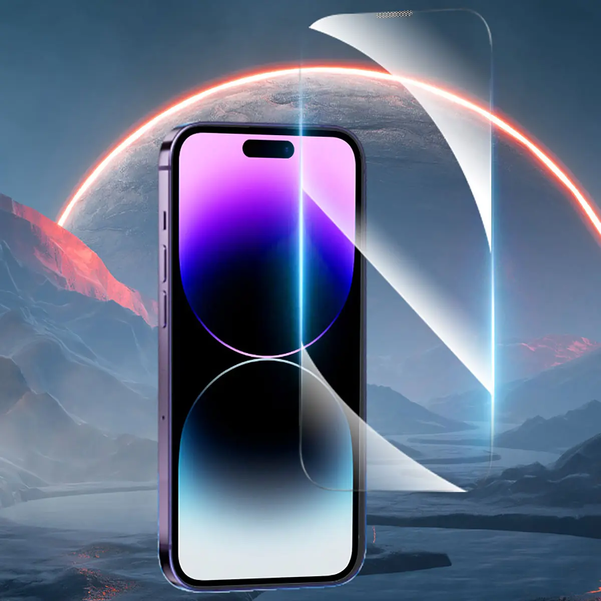 iPhone 14 Pro Max Cam Ekran Koruyucu, Uygulama Aparatlı - Youngkit