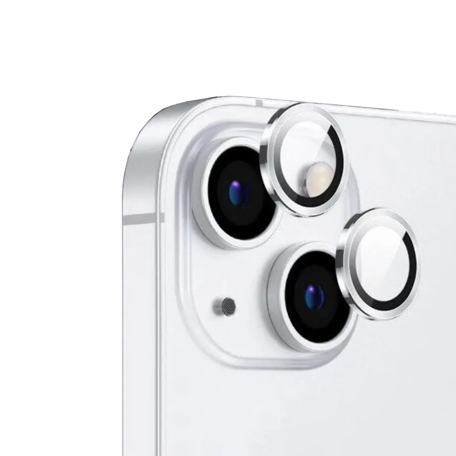 iPhone 14 Kamera Lens Koruyucu, Safir ve Parmak İzi Bırakmayan - Zore CL-12