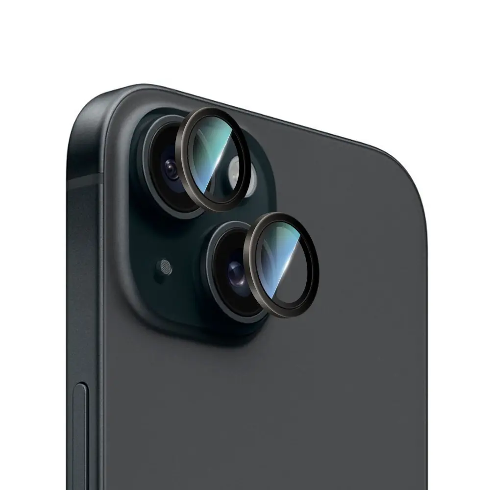 iPhone 15 Oleofobik Anti Reflektif Kamera Lens Koruyucu - CaseWorld Alloy