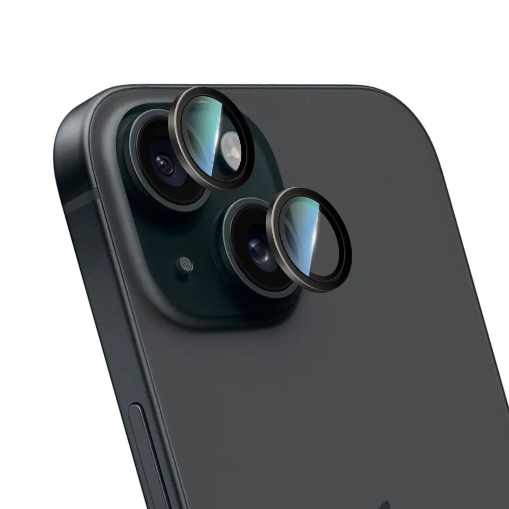 iPhone 15 Oleofobik Anti Reflektif Kamera Lens Koruyucu - CaseWorld Alloy