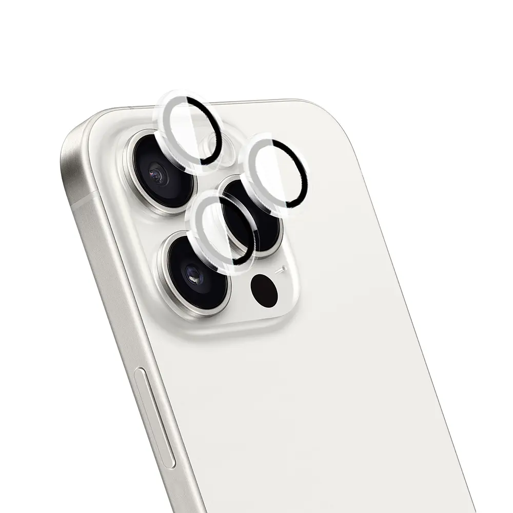 iPhone 15 Pro Kamera Lens Koruyucu, Yansıma Önleyici - Wiwu LG-007