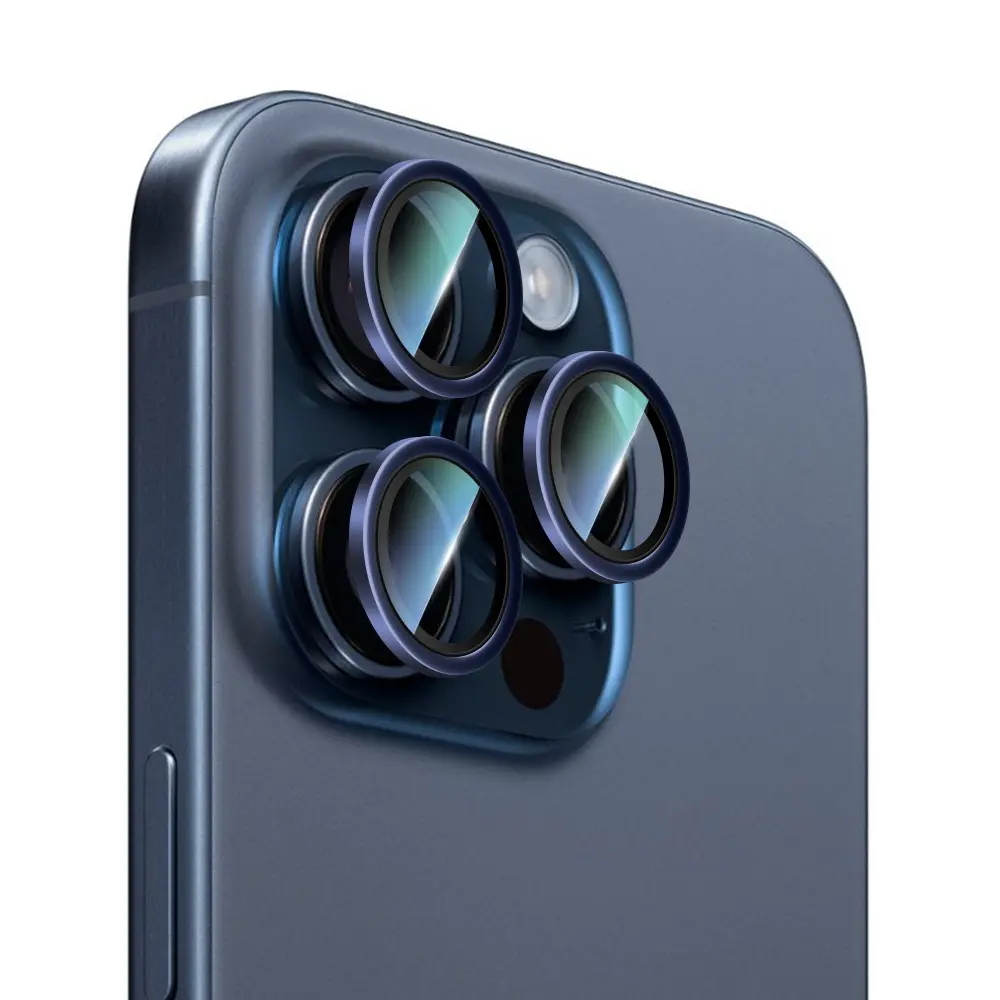 iPhone 15 Pro Kamera Lens Koruyucu - CaseWorld Alloy Serisi