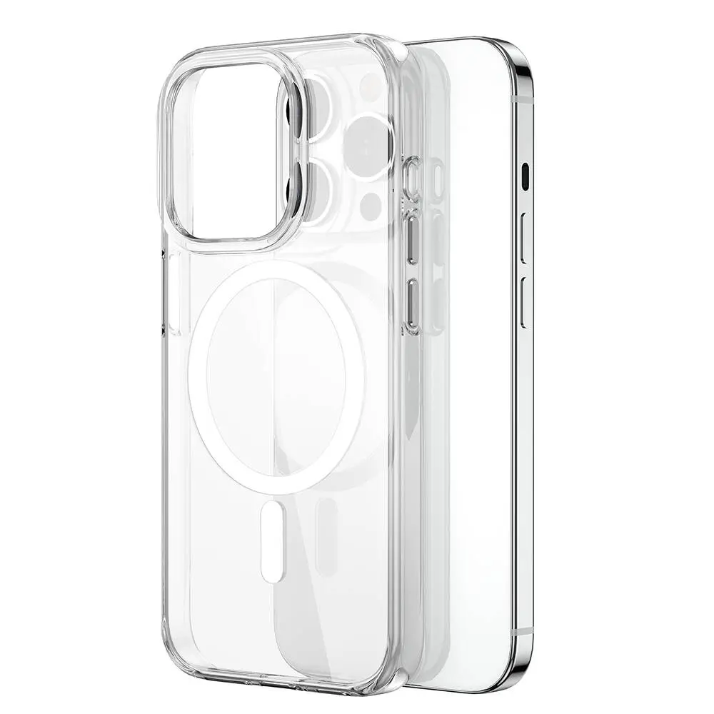 iPhone 15 Pro MagSafe Uyumlu Şeffaf Kılıf - Wiwu BC-022