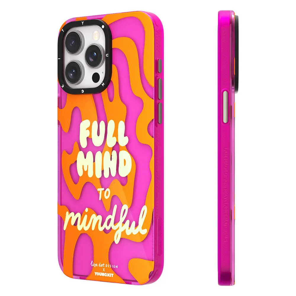 iPhone 15 Pro Yazı Desenli Kılıf - Youngkit Mindfulness Serisi