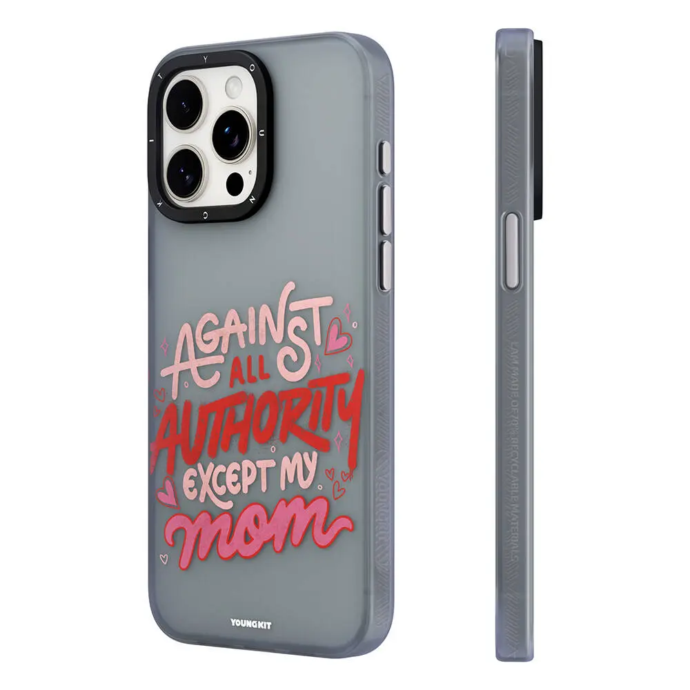 iPhone 15 Pro Darbe Emici Kılıf - Youngkit Sweet Language Bethany Green