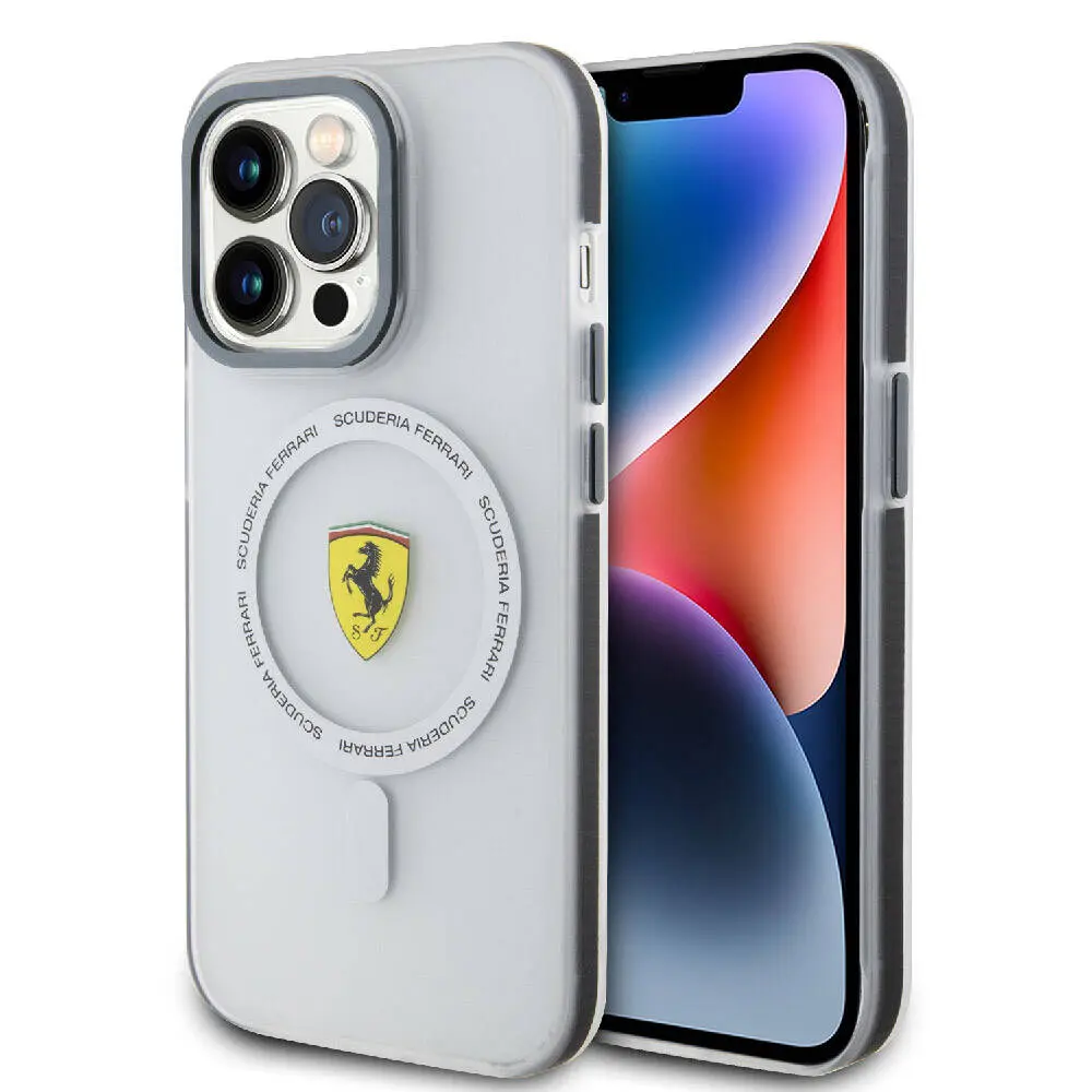 iPhone 15 Pro MagSafe Uyumlu Ferrari Lisanslı Kılıf - SF Ring