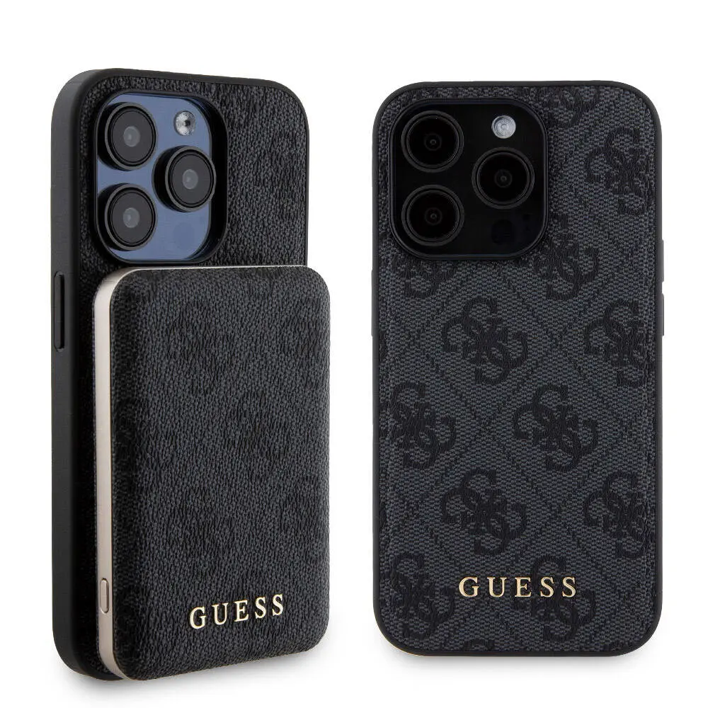 iPhone 15 Pro MagSafe Uyumlu 4G Desenli Kılıf - Guess Lisanslı
