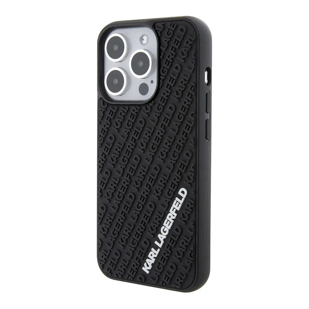 iPhone 15 Pro Silikon Kılıf, 3D Multi Logo - Karl Lagerfeld