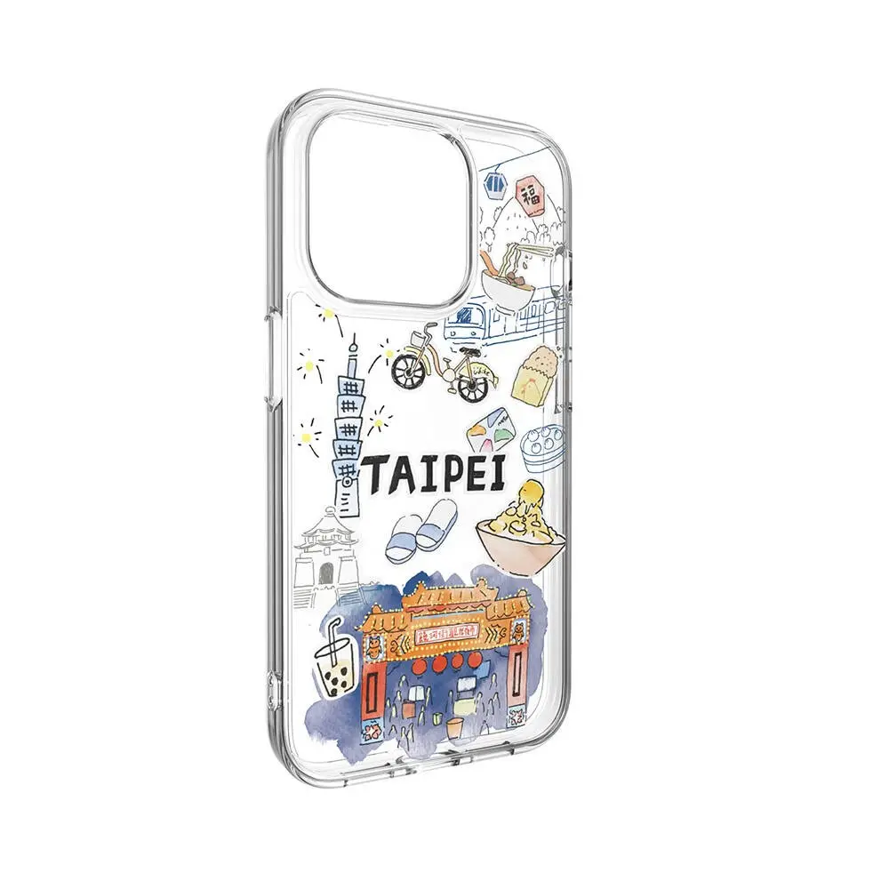 iPhone 15 Pro MagSafe Uyumlu Şeffaf Kılıf - Switcheasy City-M Taipei