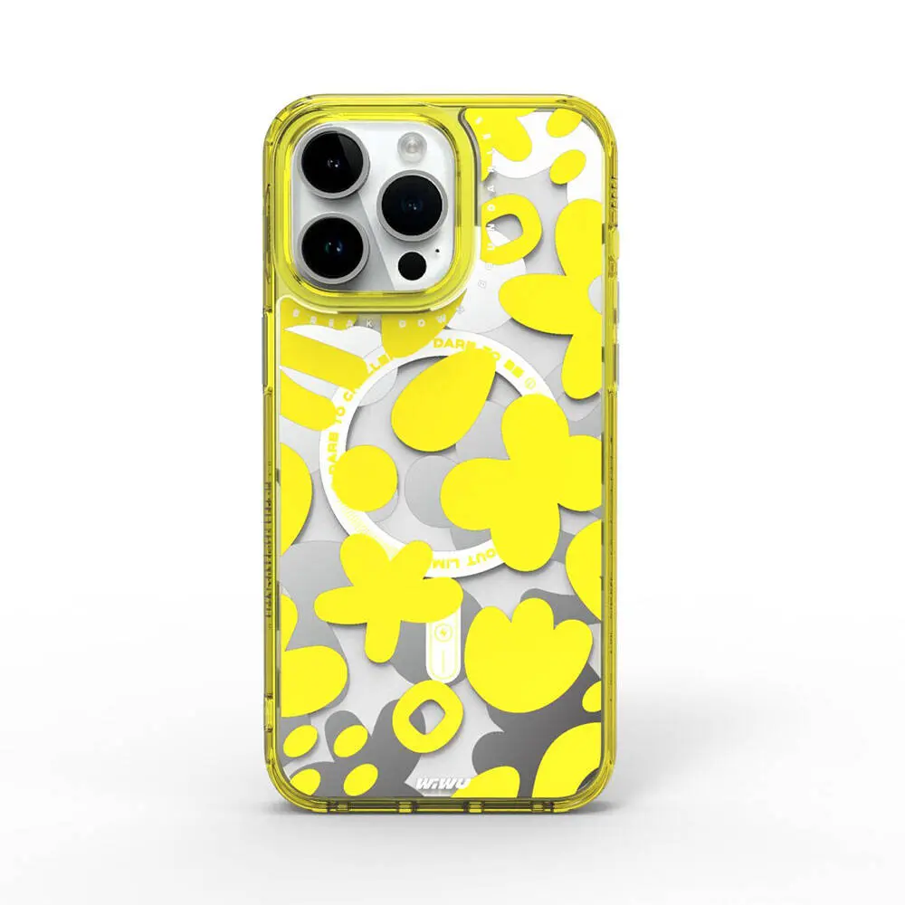 iPhone 15 Pro MagSafe Uyumlu Desenli Kılıf - Wiwu Fluorescent G Serisi