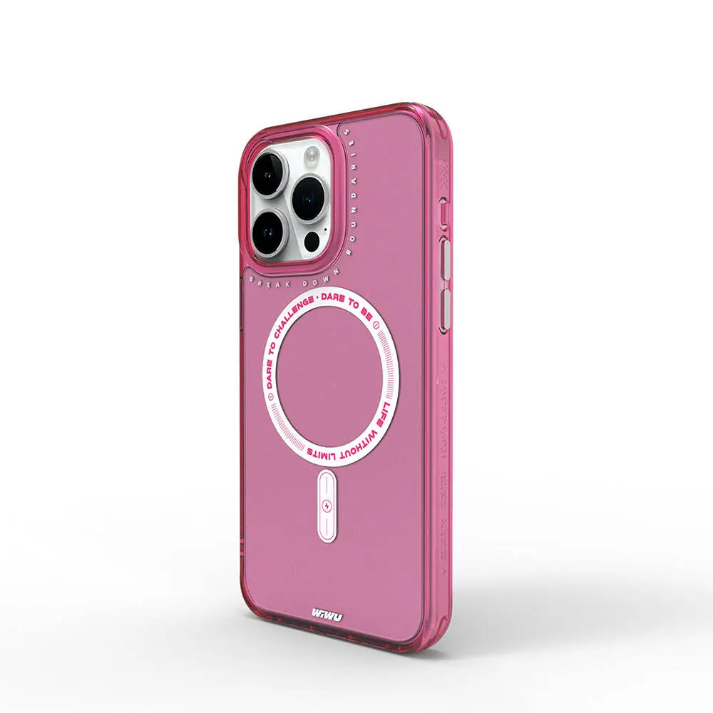 iPhone 15 Pro MagSafe Uyumlu Şeffaf Kılıf - Wiwu Basic Color J
