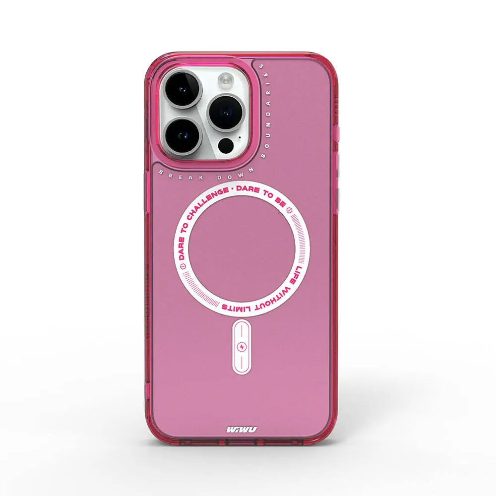 iPhone 15 Pro MagSafe Uyumlu Şeffaf Kılıf - Wiwu Basic Color J