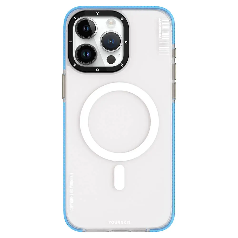 iPhone 15 Pro MagSafe Uyumlu Şeffaf Kılıf - Youngkit Jiansha