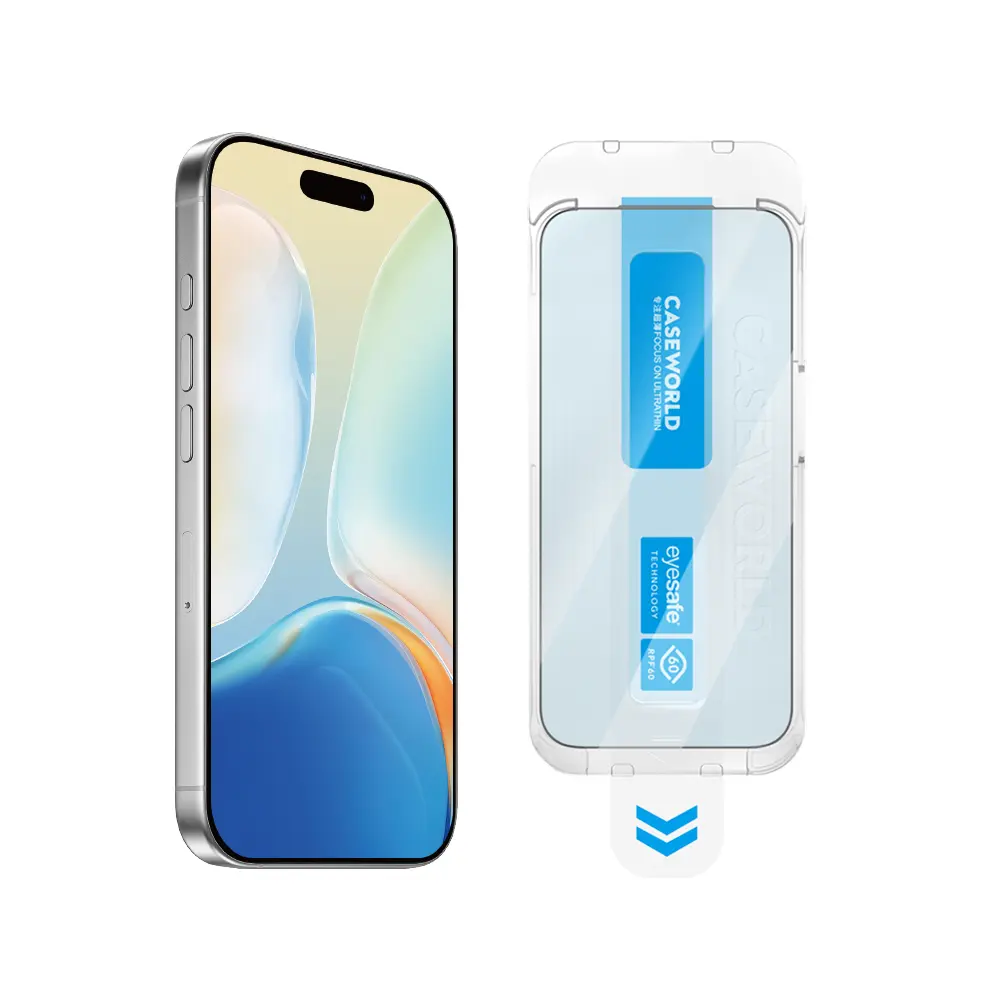 iPhone 15 Pro Max Temperli Cam Ekran Koruyucu - CaseWorld Applicator Serisi