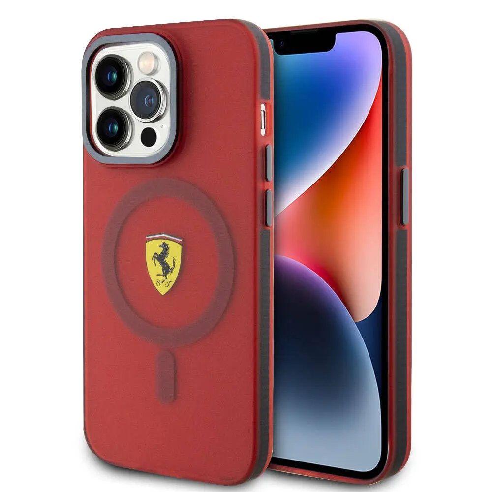 iPhone 15 Pro Max MagSafe Uyumlu Kılıf - Ferrari Kontrast Bumper