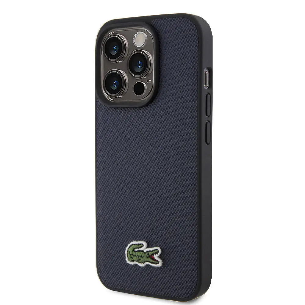 iPhone 15 Pro Max Lacoste Lisanslı PU Pike Desenli Kılıf