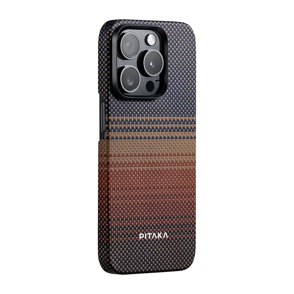 iPhone 15 Pro Max MagSafe Uyumlu Aramid Fiber Kılıf - Pitaka Sunset-Moonrise Sunset
