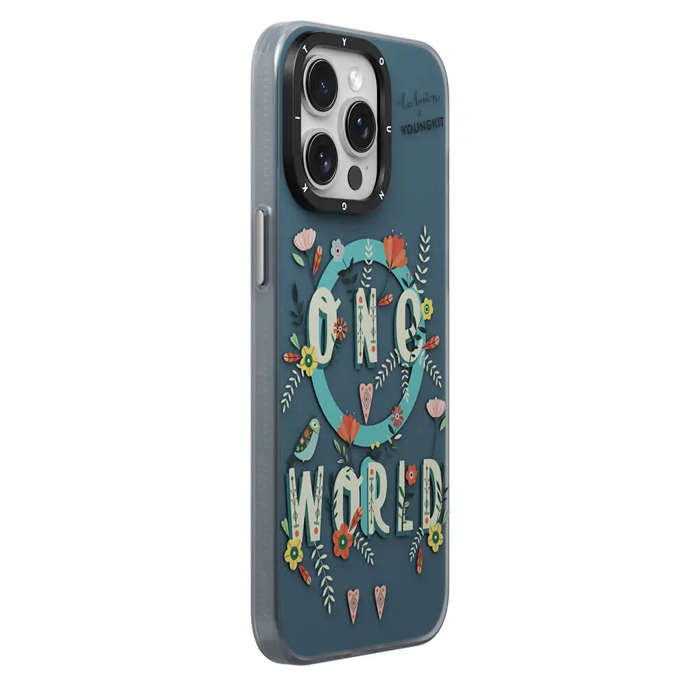 iPhone 15 Pro Max MagSafe Uyumlu Kılıf - Youngkit Colorful Life Bee Brown